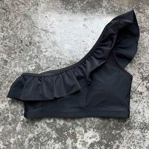 Old Navy Black Ruffle Swimsuit Top
